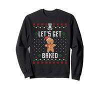 Let's Get Baked Christmas Gingerbread Xmas Cookie Baking Team Felpa