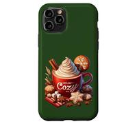 Lets Get Cozy Christmas Mug For Xmas Women Cute Hot Cocoa Custodia per iPhone 11 Pro