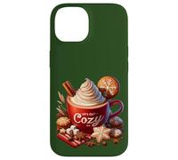 Lets Get Cozy Christmas Mug For Xmas Women Cute Hot Cocoa Custodia per iPhone 14