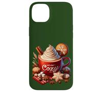 Lets Get Cozy Christmas Mug For Xmas Women Cute Hot Cocoa Custodia per iPhone 14 Plus