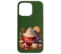 Lets Get Cozy Christmas Mug For Xmas Women Cute Hot Cocoa Custodia per iPhone 15 Pro Max