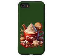 Lets Get Cozy Christmas Mug For Xmas Women Cute Hot Cocoa Custodia per iPhone SE (2020) / 7/8