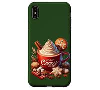 Lets Get Cozy Christmas Mug For Xmas Women Cute Hot Cocoa Custodia per iPhone XS Max