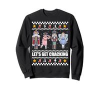 Let's Get Cracking! Schiaccianoci Balletto Meme di Natale Felpa