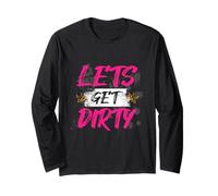 Lets Get Dirty Muddy Race Mud Run Maglia a Manica