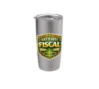 Let's Get Fiscal Funny Contabile Contabile Scherzo Bicchiere termico in acciaio inox doppia parete