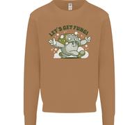 Lets Get Fungi Funky Magia Funghi Uomo Felpa Maglione