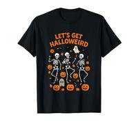Let's Get Halloween Scheletri Zucche Maglietta