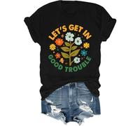 Lets Get in Good Trouble Shirt Donna Uomo Social Justice T-Shirt Get in Good Trouble Tee Top, Nero , S