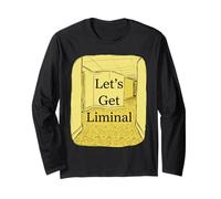 Let's Get Liminale Vuoto Corridoio Weirdcore Dreamcore Maglia a Manica