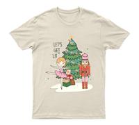 Lets Get Lit Christmas T-Shirt Unisex Regalo Retrò Stagionale Divertente...
