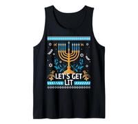 Let's Get Lit Happy Hanukkah Menorah Brutto Natale Canotta
