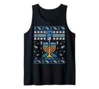 Let's Get Lit Menorah Brutto Natale Felice Hanukkah Canotta