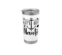 Let's Get Nauti Bachelorette Bride Last Sail Before the Veil Bicchiere termico in acciaio inox doppia parete