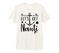 Let's Get Nauti Bachelorette Bride Last Sail Before The Veil Maglietta Premium