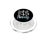 Let's Get Nauti Bachelorette Party Funny Bride Mermaid Theme PopSockets PopGrip per MagSafe