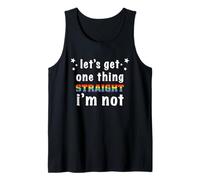Let's Get One Thing Straight I'm Funny Gay LGBT Pride Month Canotta