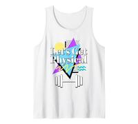 Let's Get Physical 80 anni '90 Retro Style Allenamento Palestra Fitness Canotta