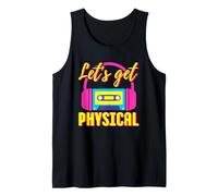 Let's Get Physical 80s Costume Party Halloween Retro Allenamento Canotta