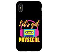 Let's Get Physical 80s Costume Party Halloween Retro Allenamento Custodia per iPhone X/XS