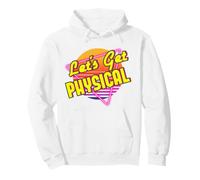 Let's Get Physical 80s Costume Party Retro 80s Allenamento Felpa con Cappuccio