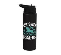 Let's Get Puledro Ish Horse Trainer Fun Stainless Steel Insulated Water Bottle