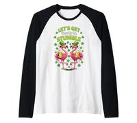 Let's Get Ready To Stumble Flamingo Party San Patrizio Maglia con Maniche Raglan