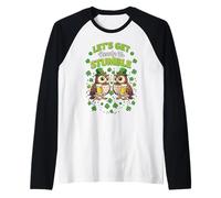 Let's Get Ready To Stumble Owl Party San Patrizio Maglia con Maniche Raglan