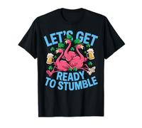 Let's Get Ready To Stumble St Patricks Day Flamingos Maglietta