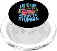 Let's Get Ready To Stumble St Patricks Day Flamingos PopSockets PopGrip per MagSafe