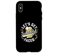 Let's Get Schnitzel Faced Oktoberfest Tedesco Divertente Custodia per iPhone X/XS
