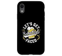 Let's Get Schnitzel Faced Oktoberfest Tedesco Divertente Custodia per iPhone XR
