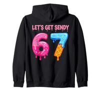Let's Get Sendy 67 Six Seven Ice Cream 67 Meme Funny 6 7 Felpa con Cappuccio