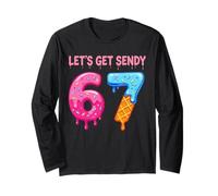 Let's Get Sendy 67 Six Seven Ice Cream 67 Meme Funny 6 7 Maglia a Manica