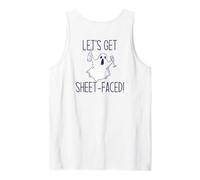 Let's Get Sheet Faced! Divertente Halloween Bere Ghost Meme Canotta