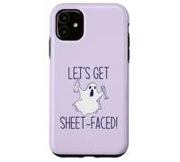 Let's Get Sheet Faced! Divertente Halloween Bere Ghost Meme Custodia per iPhone 11