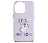 Let's Get Sheet Faced! Divertente Halloween Bere Ghost Meme Custodia per iPhone 13 Pro
