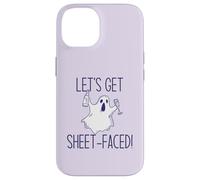 Let's Get Sheet Faced! Divertente Halloween Bere Ghost Meme Custodia per iPhone 14