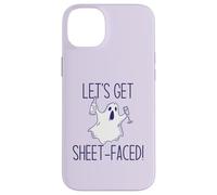 Let's Get Sheet Faced! Divertente Halloween Bere Ghost Meme Custodia per iPhone 14 Plus