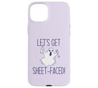 Let's Get Sheet Faced! Divertente Halloween Bere Ghost Meme Custodia per iPhone 15 Plus