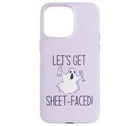 Let's Get Sheet Faced! Divertente Halloween Bere Ghost Meme Custodia per iPhone 15 Pro Max