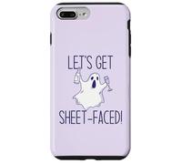 Let's Get Sheet Faced! Divertente Halloween Bere Ghost Meme Custodia per iPhone 7 Plus/8 Plus