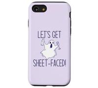 Let's Get Sheet Faced! Divertente Halloween Bere Ghost Meme Custodia per iPhone SE (2020) / 7/8
