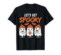 Let's Get Spooky Horror Carino Fantasma Maglietta