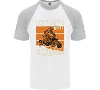 Lets Get Sporco Atv 4X4 Moto Quad Bicicletta DA UOMO S/S Baseball T-Shirt