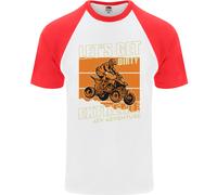 Lets Get Sporco Atv 4X4 Moto Quad Bicicletta DA UOMO S/S Baseball T-Shirt