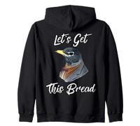 Let's Get This Bread Piccione Amante, Animale, Proprietario Uccelli Felpa con Cappuccio