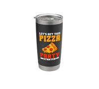 Let's Get This Pizza Party Started Pizza Compleanno Bicchiere termico in acciaio inox doppia parete