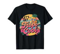 Lets Get Tropi Cool Ananas Occhiali da Sole Beach Summer Maglietta