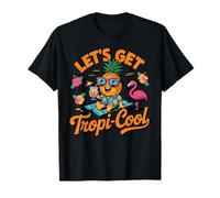 Lets Get Tropi Cool Ananas Occhiali da Sole Beach Summer Maglietta